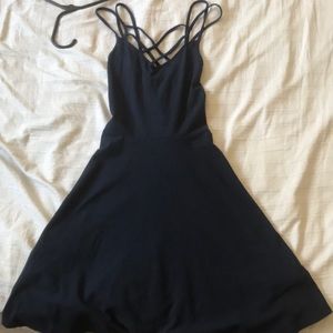 Short blue navy dress